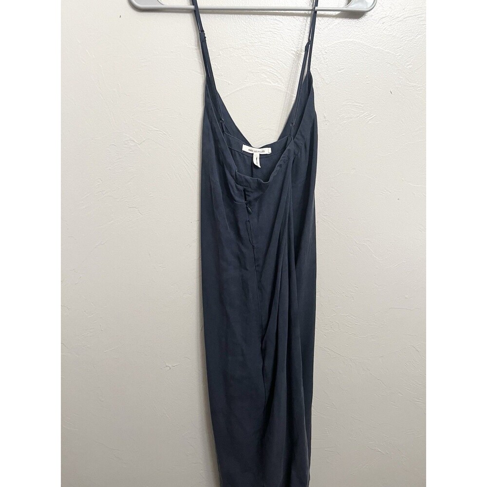 Avec Les Filles Midi Lyocell dress Size Large Cross Strap Button No Belt